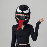 Black Symbiote helmet cover
