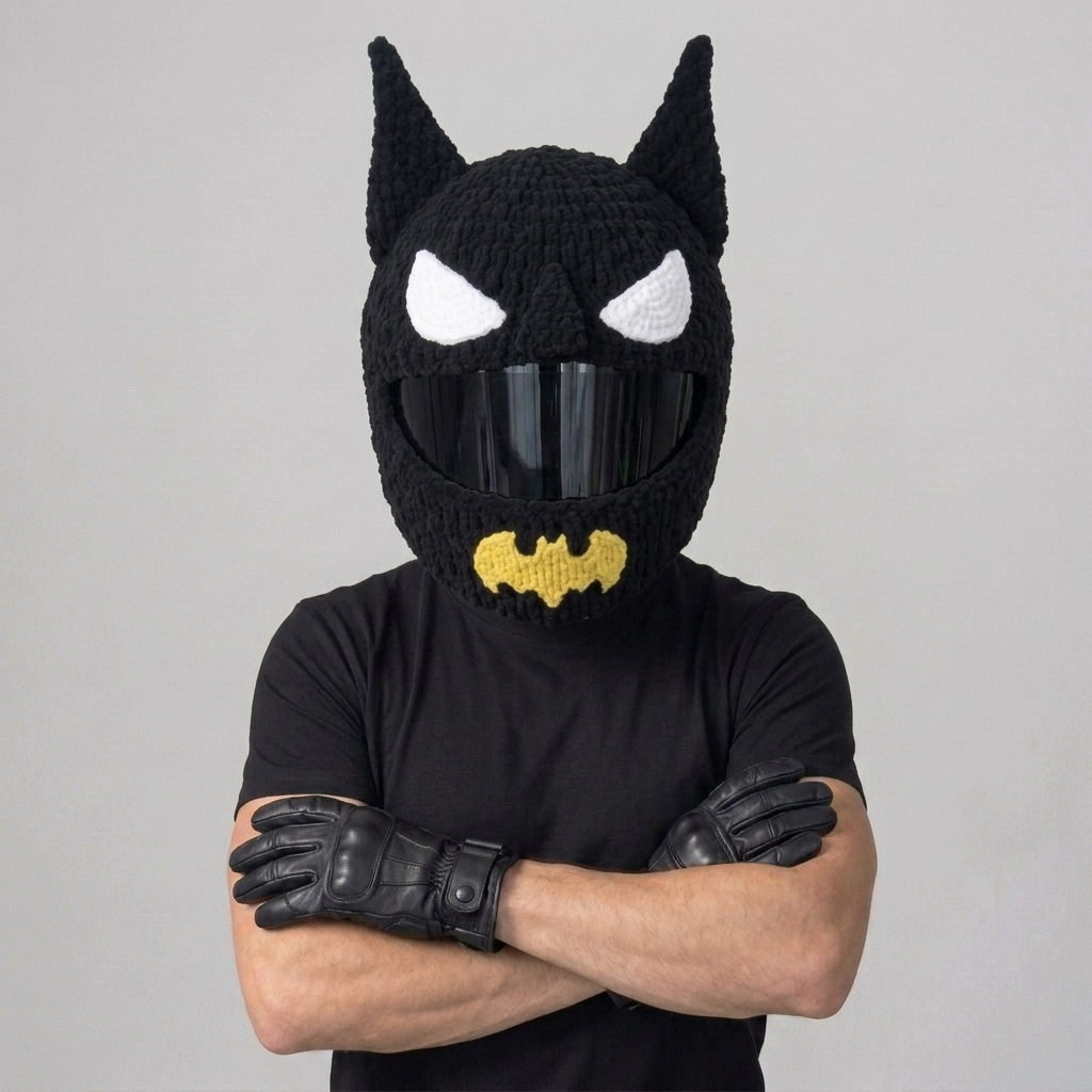 Bat Hero helmet cover