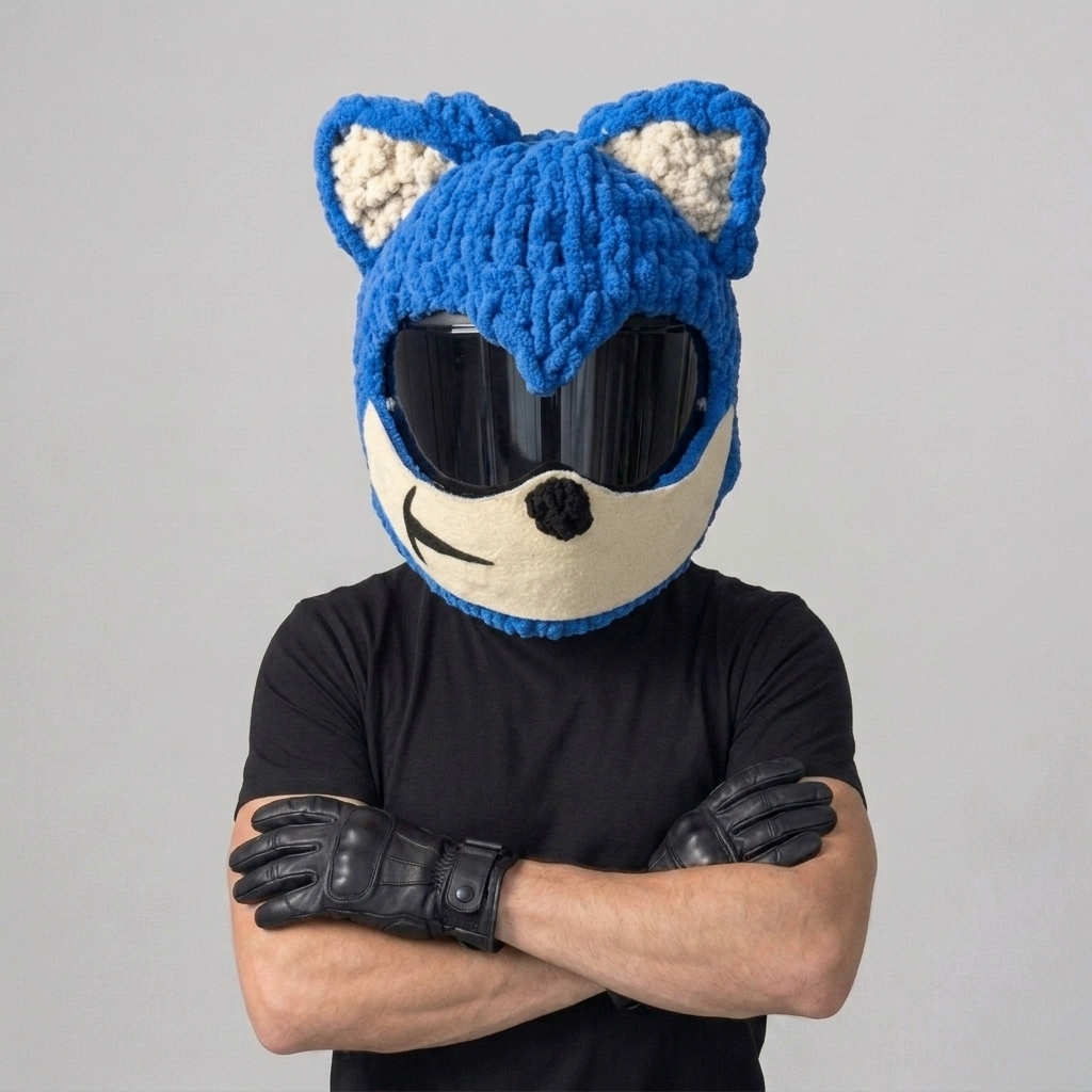 The Hedgehog helmet cover