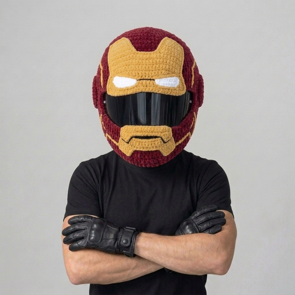 Iron Hero helmet cover